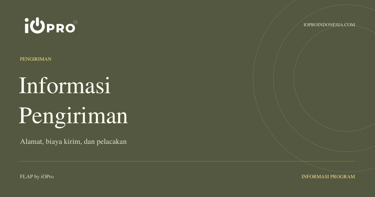 Informasi pengiriman pesanan iOPro